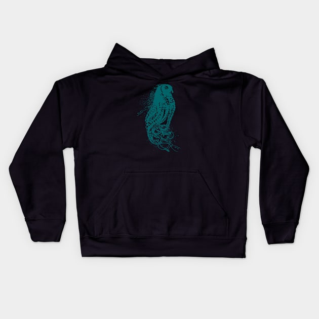 Owl Tentacle Kids Hoodie by Kyra_Clay